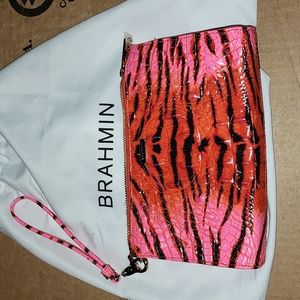 Brahmin wristlet. Pink Feline Ombre